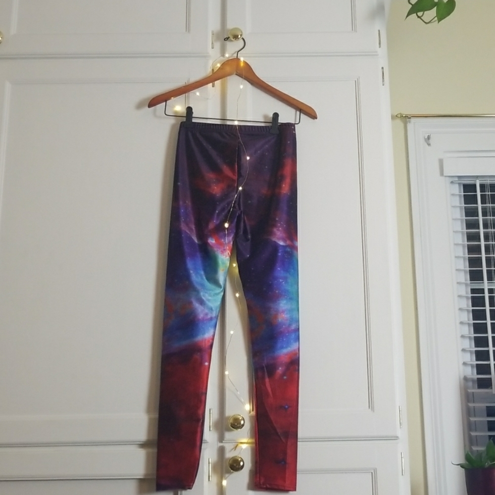 Galaxy lotus leggings